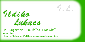 ildiko lukacs business card